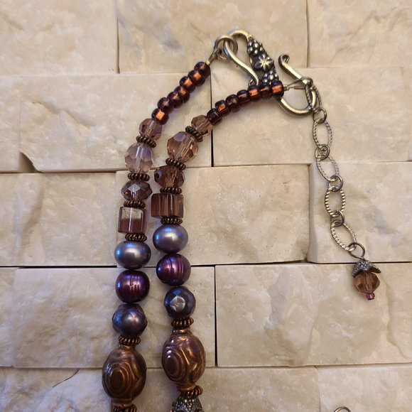 Lepidolite & Fresh Water Pearls - Picture 9 of 13